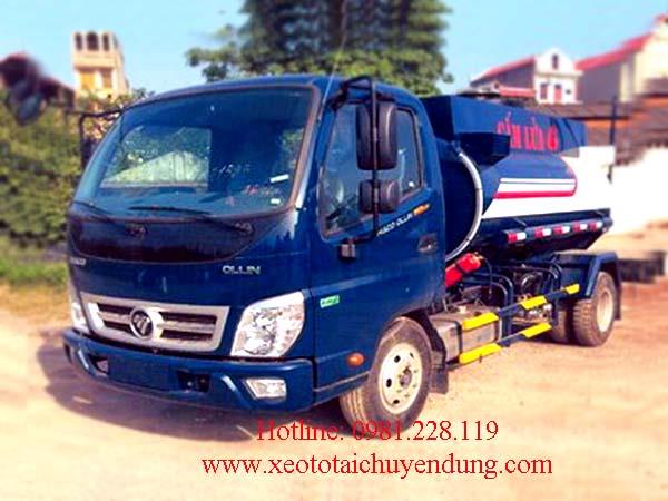 Xe bồn chở xăng dầu 4 khối Thaco ollin 350.E4